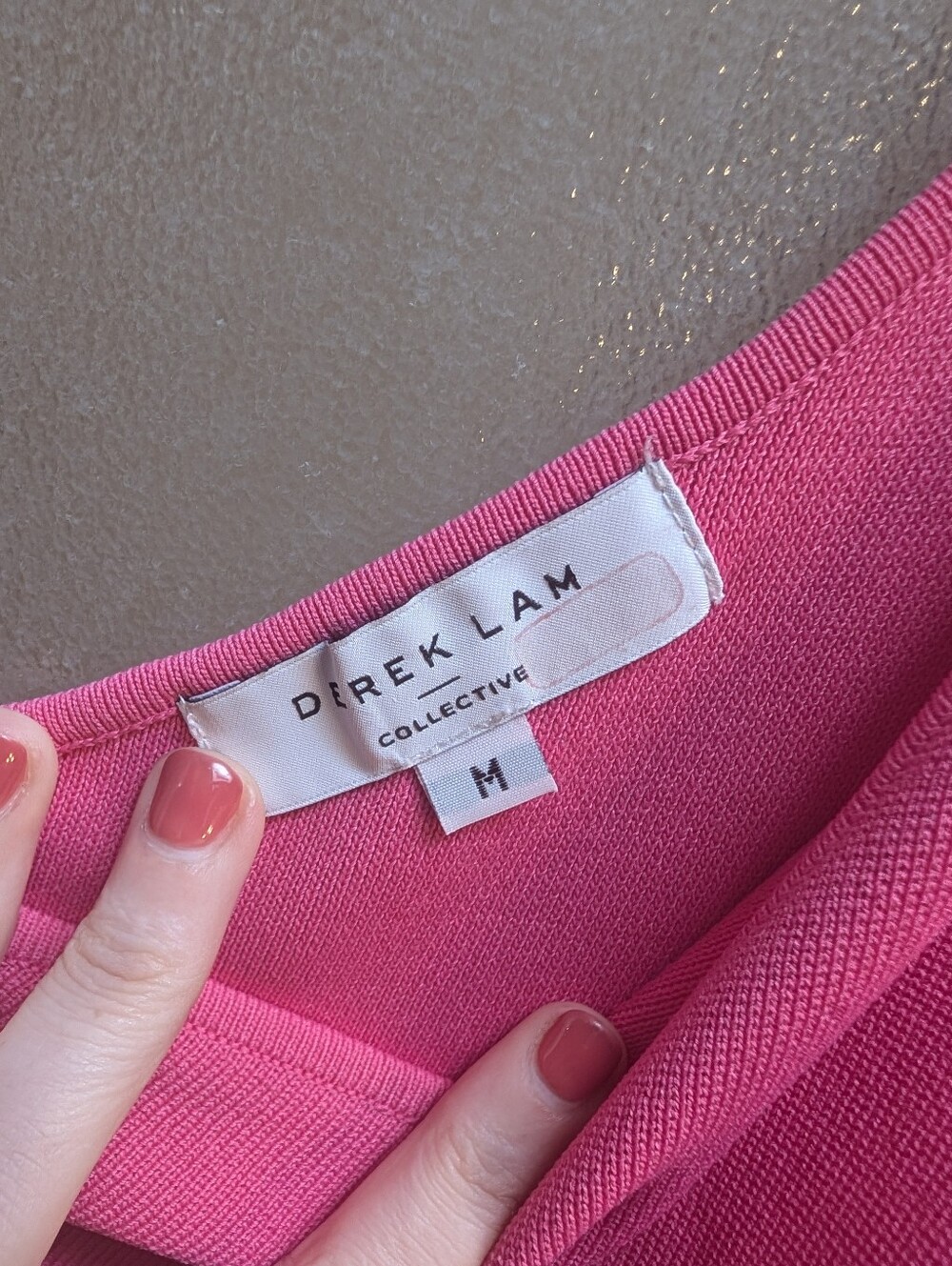 Derek Lam One-Shoulder Pink Party Dress - Picture 2 of 2